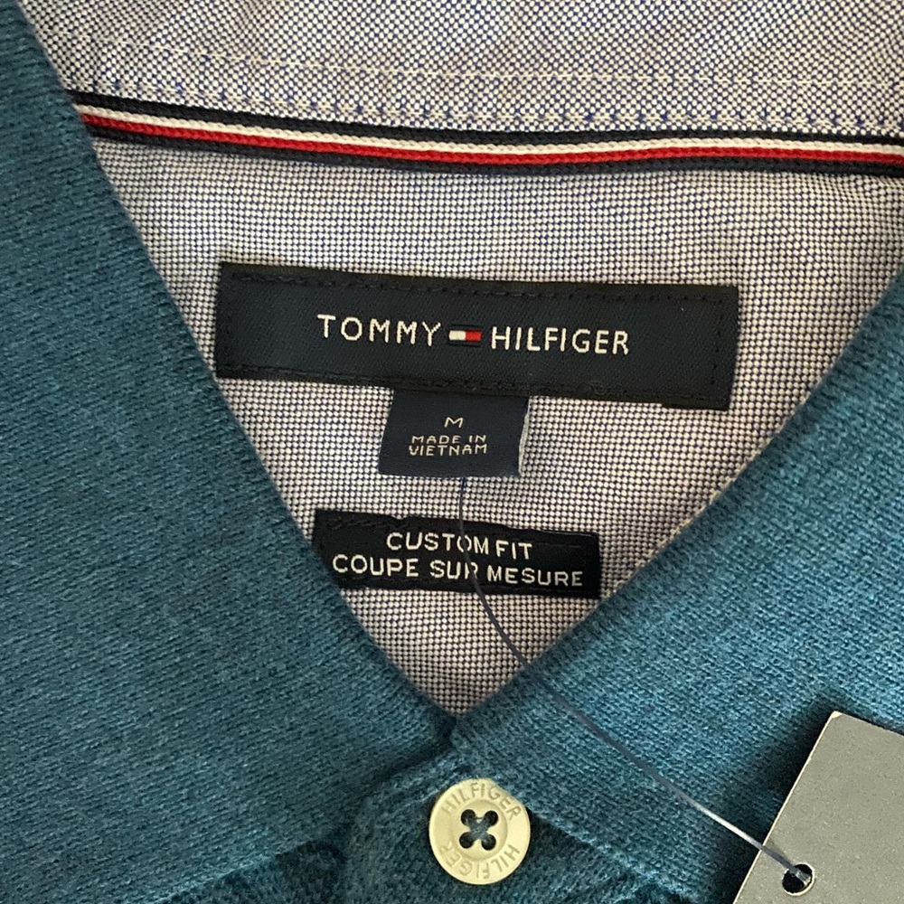 Blue Tommy Hilfiger Men’s Custom Fit Polo Size M